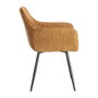 Silla Marrón Tejido-Metal Contract 55 X 58,50 X 84 cm (Set de 2)