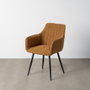 Silla Marrón Tejido-Metal Contract 55 X 58,50 X 84 cm (Set de 2)
