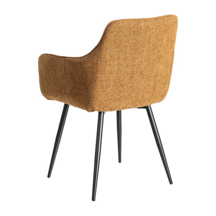 Silla Marrón Tejido-Metal Contract 55 X 58,50 X 84 cm (Set de 2)