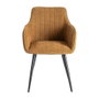Silla Marrón Tejido-Metal Contract 55 X 58,50 X 84 cm (Set de 2)