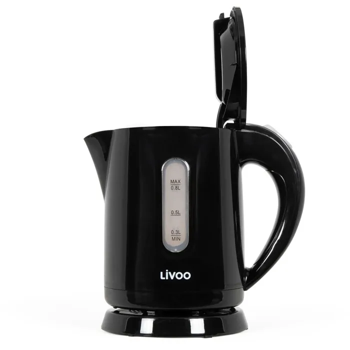 Livoo Tostadora DOD162N, Negro, Termostato Ajustable 7 Posiciones, Función Parada Manual, Descongelación y Recalentamiento, Expulsión Automática