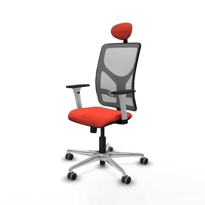 PIQUERAS Y CRESPO Silla de oficina Motilla con mecanismo Sincro, Naranja oscuro y Gris PIQUERAS Y CRESPO Silla de oficina Motilla con mecanismo Sincro, Naranja oscuro y Gris