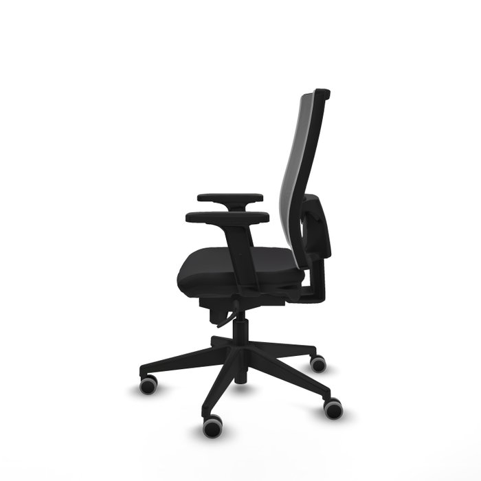 PIQUERAS Y CRESPO Silla de oficina Horna con mecanismo Sincro, Negro/Gris
