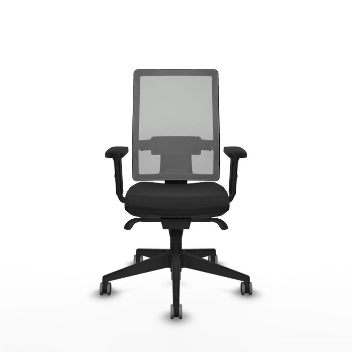 PIQUERAS Y CRESPO Silla de oficina Horna con mecanismo Sincro, Negro/Gris
