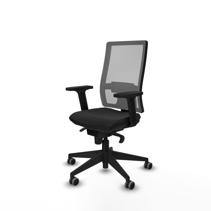 PIQUERAS Y CRESPO Silla de oficina Horna con mecanismo Sincro, Negro/Gris