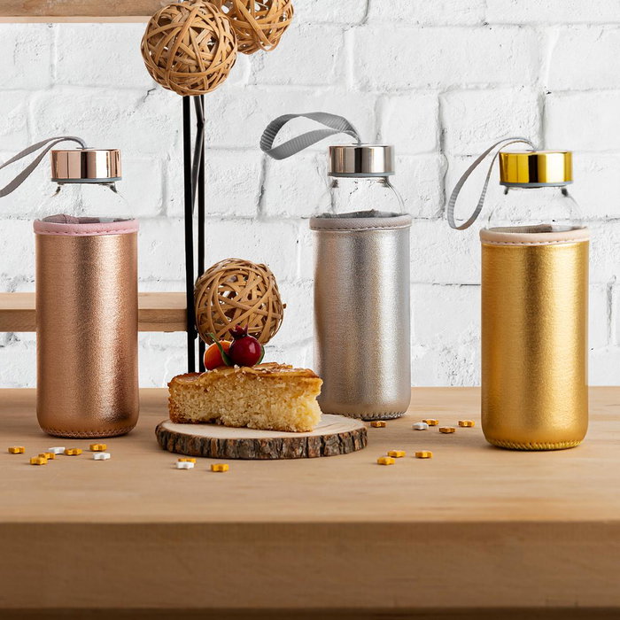 Botella Transporte Vidrio con Funda Neop Quidate Quid 0,30 L (12 Unidades) Botella Transporte Vidrio con Funda Neop Quidate Quid 0,30 L (12 Unidades)