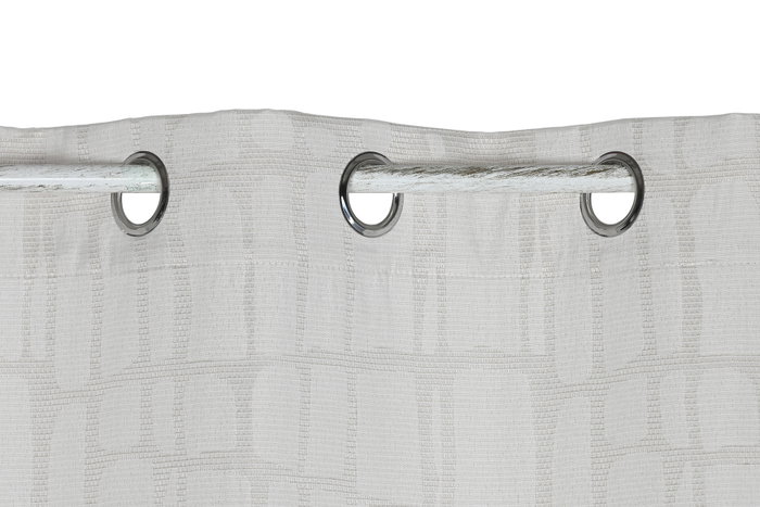 DKD Home Decor Cortina Niza Urban Beige Poliester Jacquard 260 x 140 cm (2 Unidades)