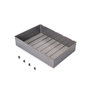 Emuca Cajón metálico para armarios y vestidores Quartz, 540 (M70), Acero, Titanio