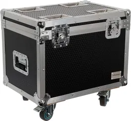 ALGAMLIGHT Flight Case para 2 Blinder 400 CW WWA con Ruedas y Compartimento para Accesorios