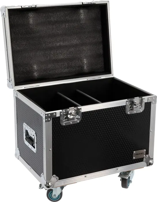 ALGAMLIGHT Flight Case para 2 Blinder 400 CW WWA con Ruedas y Compartimento para Accesorios