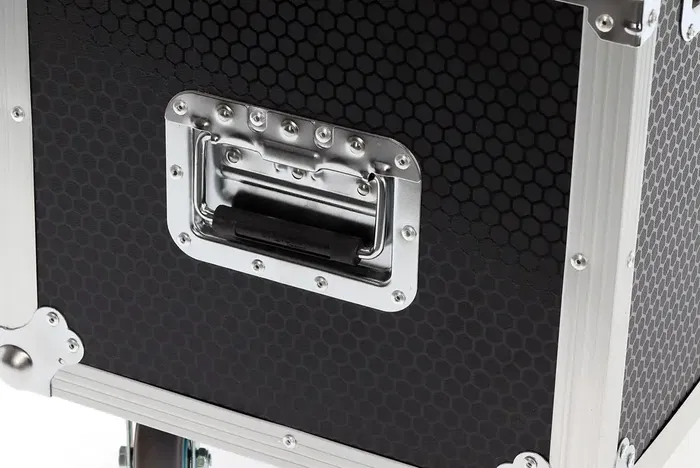 ALGAMLIGHT Flight Case para 2 Blinder 400 CW WWA con Ruedas y Compartimento para Accesorios