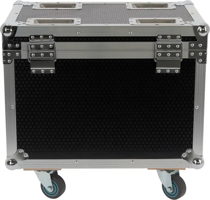 ALGAMLIGHT Flight Case para 2 Blinder 400 CW WWA con Ruedas y Compartimento para Accesorios