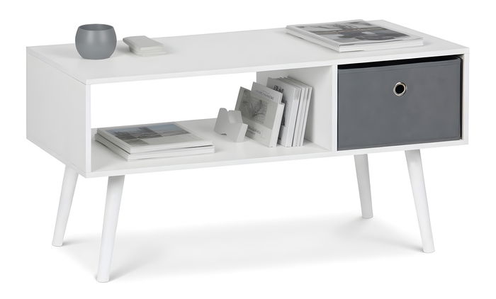 Inde Mesa Auxiliar de Centro con 1 Cajón, 90 x 48 x 47 cm, Nw Moblekit