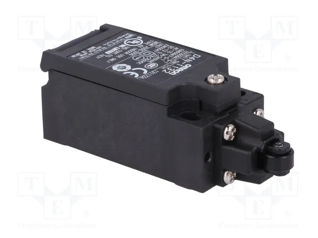OMRON D4N-1132 Interruptor de fin de carrera con roldana de plástico de Ø9,5mm