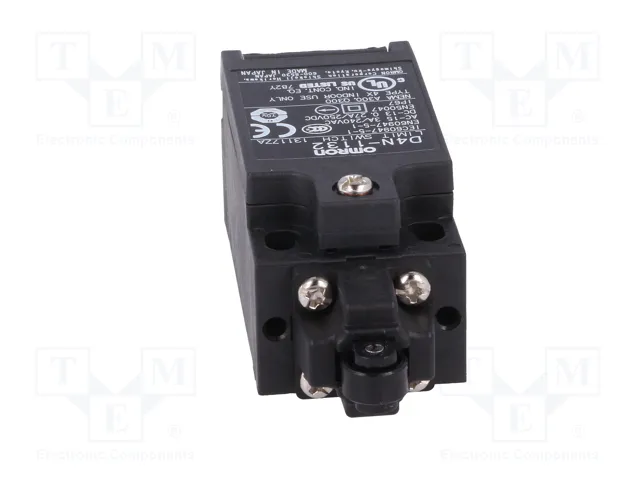 OMRON D4N-1132 Interruptor de fin de carrera con roldana de plástico de Ø9,5mm