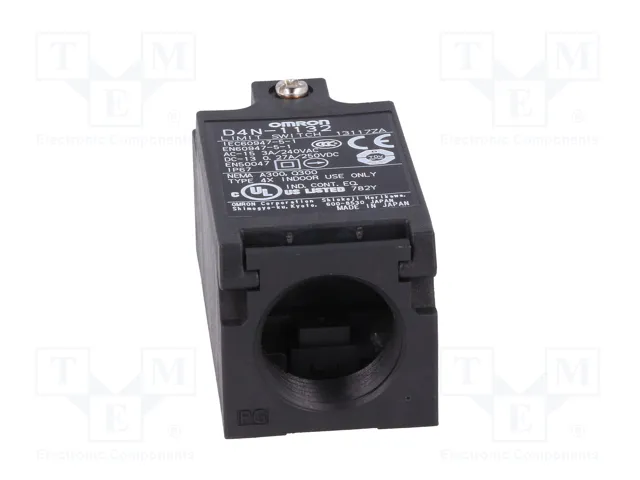 OMRON D4N-1132 Interruptor de fin de carrera con roldana de plástico de Ø9,5mm