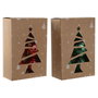 DKD Home Decor Set de 6 Bolas de Decoración Navideña en Rojo y Verde de 10 cm