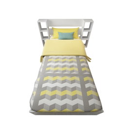 Hanah Home Cama Individual Blanca Tablero Partículas Melamina, Cabecero 93.6x90cm, Estanterías 23.2x90cm, para Colchón 90x190cm, 148 Caracteres