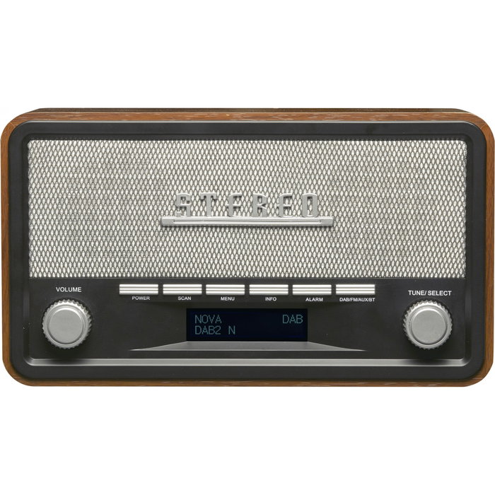 Denver DAB-18 Radio Portátil DAB+ FM con Bluetooth Pantalla LCD