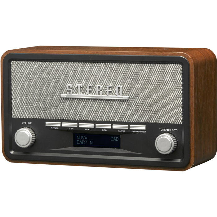Denver DAB-18 Radio Portátil DAB+ FM con Bluetooth Pantalla LCD