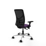 PIQUERAS Y CRESPO Silla de oficina Motilla con mecanismo Sincro/Traslack, morado y negro