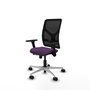 PIQUERAS Y CRESPO Silla de oficina Motilla con mecanismo Sincro/Traslack, morado y negro