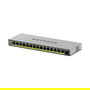 NETGEAR GS116EP Switch Gestionado L3 Smart 16 Puertos Gigabit (15 Puertos PoE+ 180W) Para Escritorio, 32 Gbit/s, Gris Metal