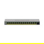 NETGEAR GS116EP Switch Gestionado L3 Smart 16 Puertos Gigabit (15 Puertos PoE+ 180W) Para Escritorio, 32 Gbit/s, Gris Metal