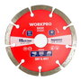 Workpro Disco Diamantado Segmentado Basic Ø115 x 22.2 mm para Corte de Hormigón, Piedra, Ladrillo y Cerámica