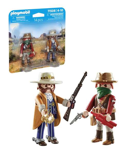 Figura bandido y sheriff playmobil