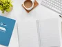 Liderpapel Cuaderno espiral Pautaguía A5 tapa dura azul
