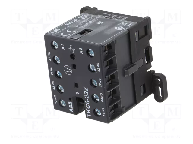 ABB TKC6-22Z Contactor 4-polar 4A 17-32VDC ABB TKC6-22Z Contactor 4-polar 4A 17-32VDC