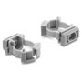 DeLOCK 22069 Soporte para fundas de cables con clip de cierre, 100 unidades, gris