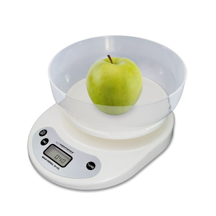 Esperanza Coconut EKS007 báscula de cocina blanca
