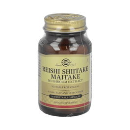 SOLGAR Reishi Shiitake Maitake 50 cápsulas vegetales