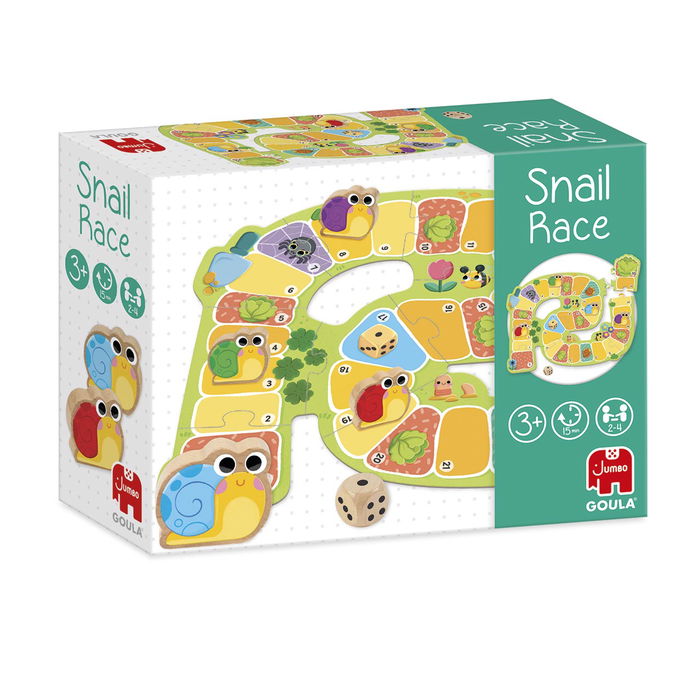 Goula Snail Race 1110100766 Juego de Mesa - Inglés, Francés, Alemán, Portugués, Español