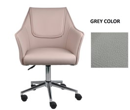 DKD Home Decor Silla PU Metal Gris