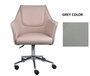 DKD Home Decor Silla PU Metal Gris