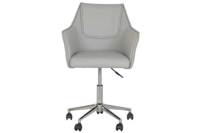 DKD Home Decor Silla PU Metal Gris