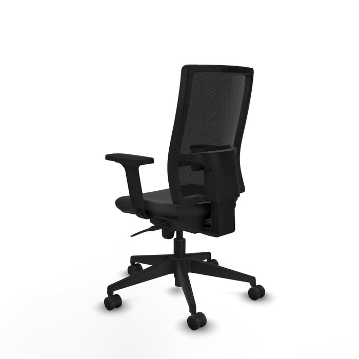 PIQUERAS Y CRESPO Silla de oficina Horna con mecanismo Sincro, Gris oscuro y Negro
