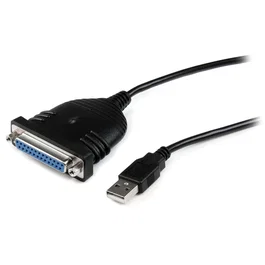 StarTech.com Cable Adaptador de Impresora Paralelo DB25 a USB A de 1,8 m - H/M Negro