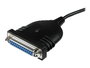 StarTech Adaptador de Impresora Paralelo DB25 a USB A - Cable 1.8 m Plug & Play para Windows, macOS, Linux
