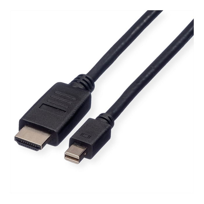 ROLINE Cable Adaptador Mini DisplayPort a HDMI tipo A, 4,5 m, Negro ROLINE Cable Adaptador Mini DisplayPort a HDMI tipo A, 4,5 m, Negro