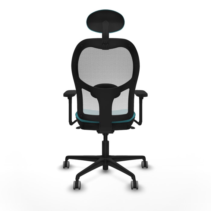 PIQUERAS Y CRESPO Silla de oficina Jorquera Turquesa y Blanco