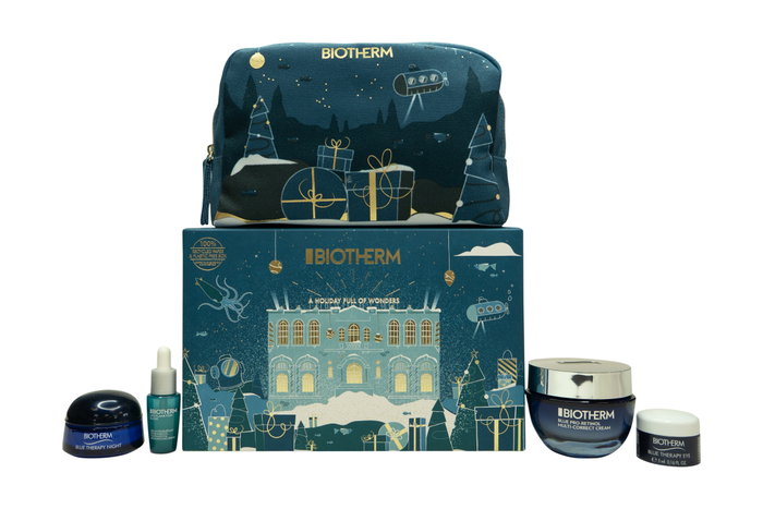Biotherm Blue Therapy Gift Set 50ml Pro-Retinol Cream + 7ml Plankton Elixir Serum + 5ml Eye Cream + 15ml Night Cream + Pouch Biotherm Blue Therapy Gift Set 50ml Pro-Retinol Cream + 7ml Plankton Elixir Serum + 5ml Eye Cream + 15ml Night Cream + Pouch