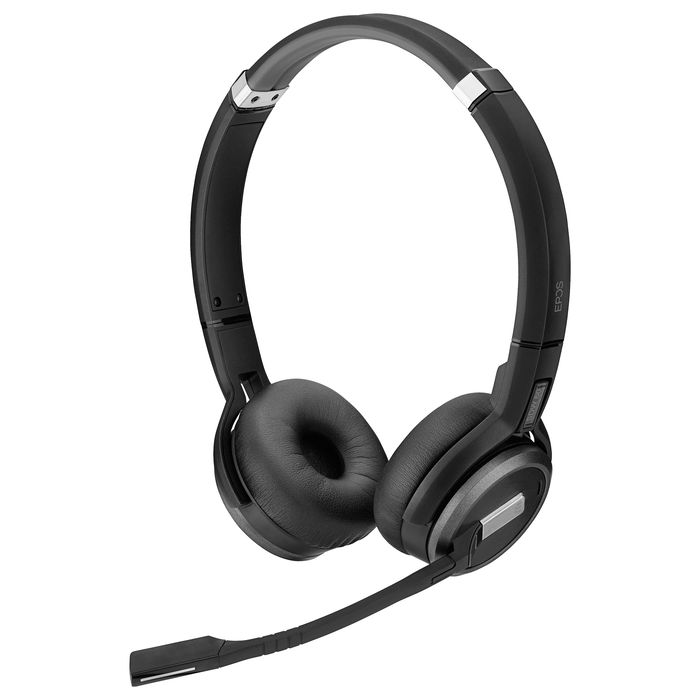 EPOS Impact SDW 5065 Auriculares DECT Inalámbricos Binaural Negro Oficina/Centro de Llamadas, Micrófono Boom con Cancelación de Ruido, 14h Batería, para EU/UK/AUS