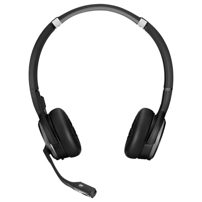 EPOS Impact SDW 5065 Auriculares DECT Inalámbricos Binaural Negro Oficina/Centro de Llamadas, Micrófono Boom con Cancelación de Ruido, 14h Batería, para EU/UK/AUS