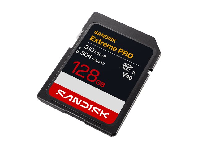 SanDisk Extreme PRO SD UHS-II V90 128 GB SDXC SanDisk Extreme PRO SD UHS-II V90 128 GB SDXC