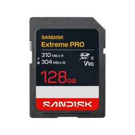 SanDisk Extreme PRO SD UHS-II V90 SDXC de 128 GB