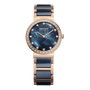 Bering 10729-767 Reloj Analógico para Mujer con Caja Rosa y Correa Azul